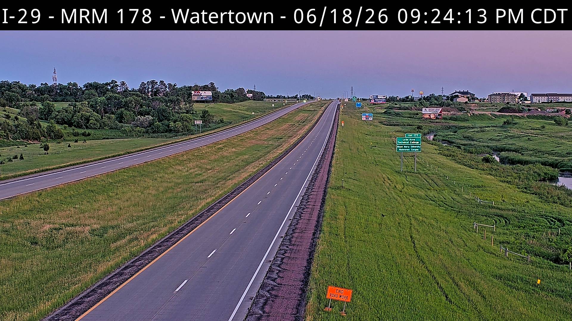Watertown North — Camera Looking South