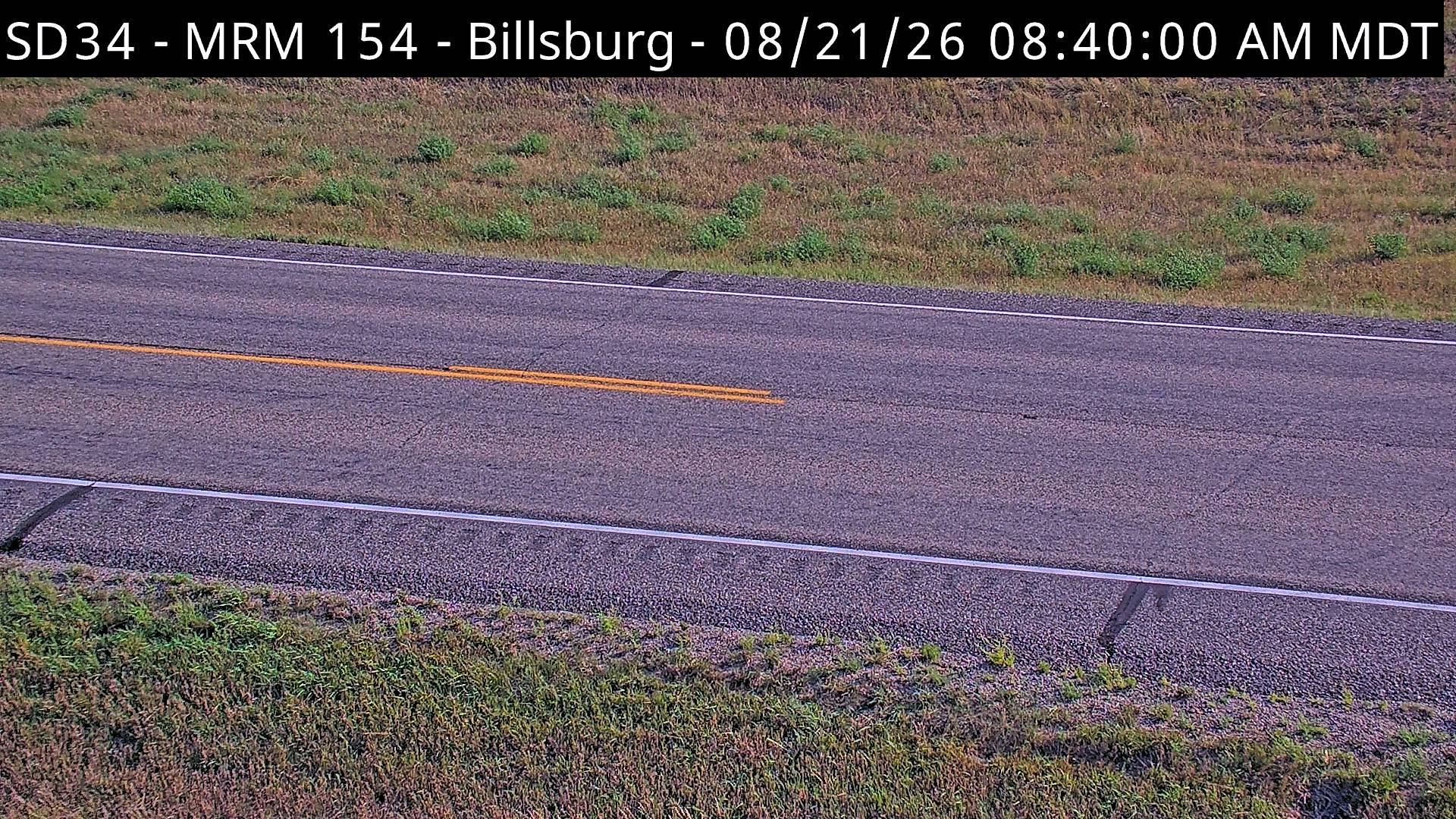 Webcam view of Billsburg, South Dakota on SD-34