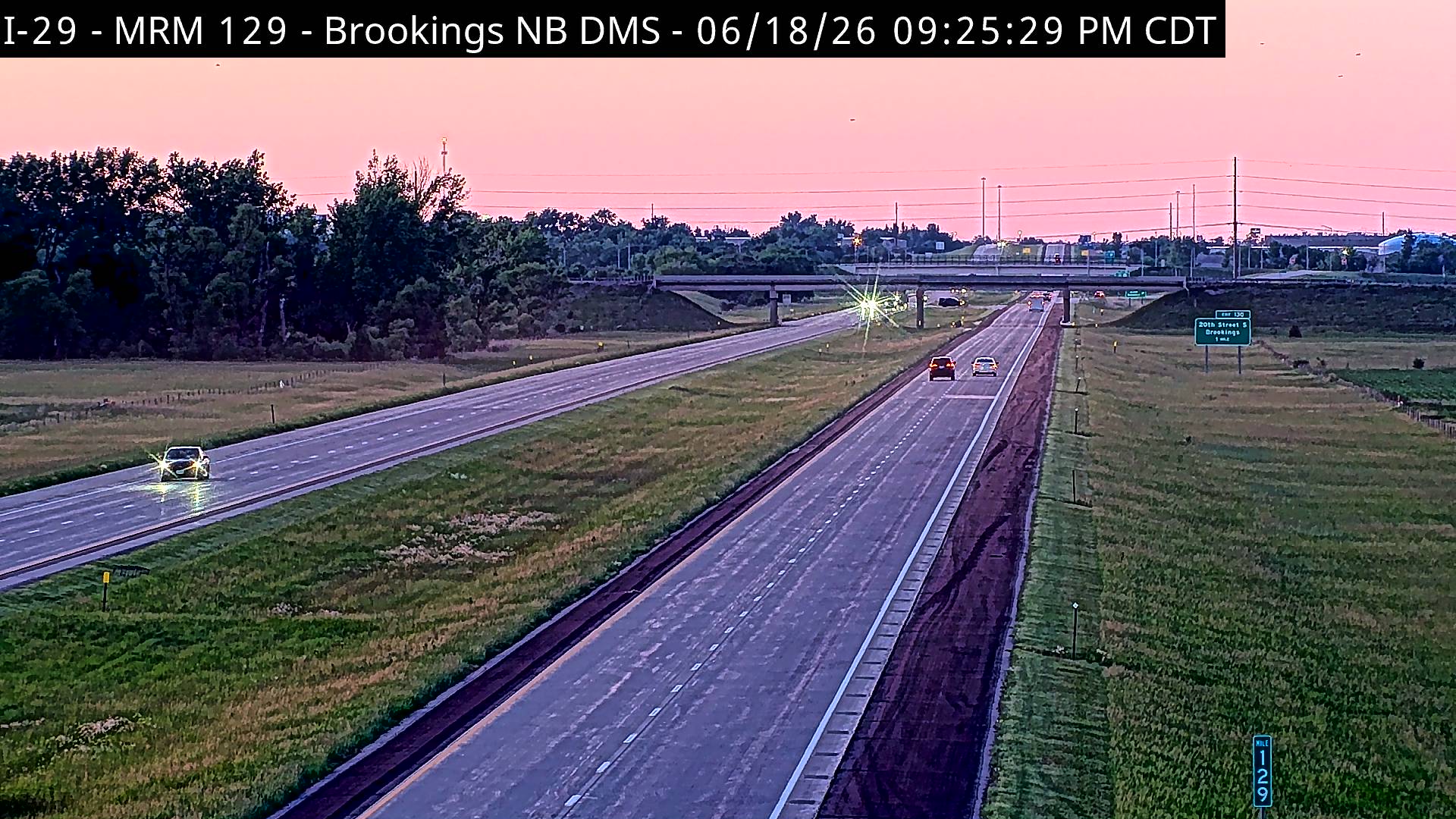Brookings South — Camera Looking North Zoom