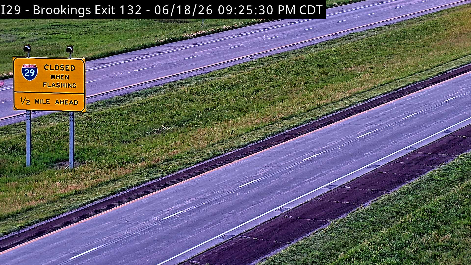 Brookings South — Road Surface View