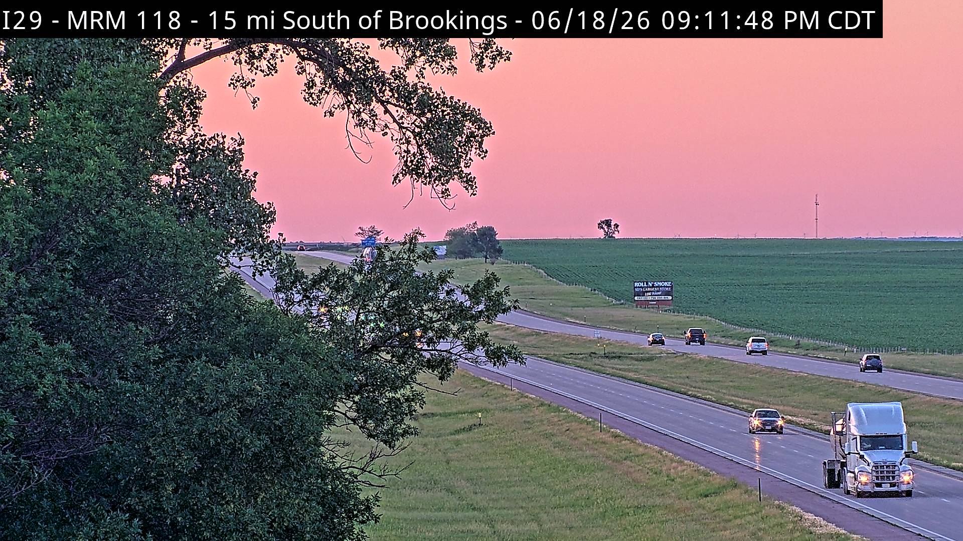 Brookings South — Camera Looking North Zoom