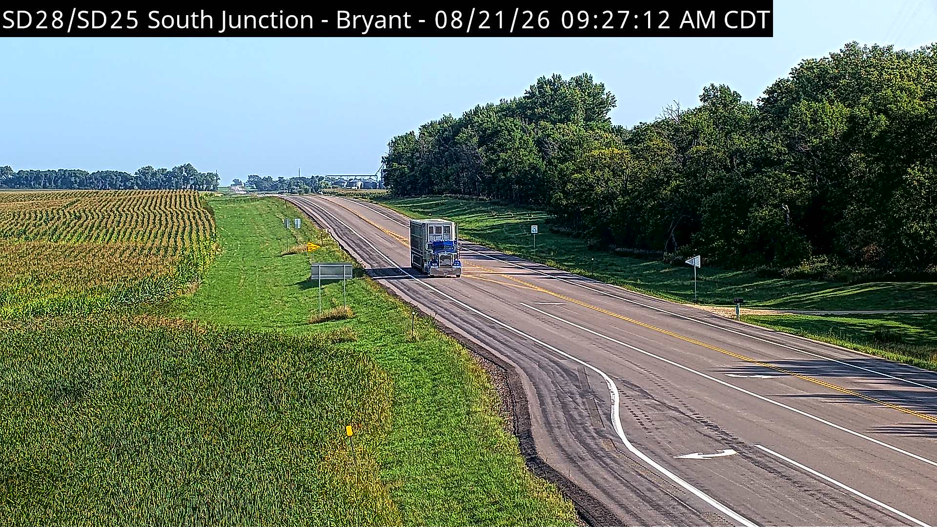 Webcam view of Bryant, South Dakota on SD-25