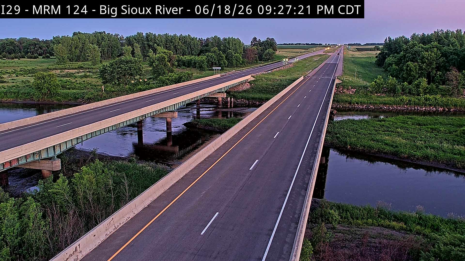 Big Sioux River — Camera Looking South