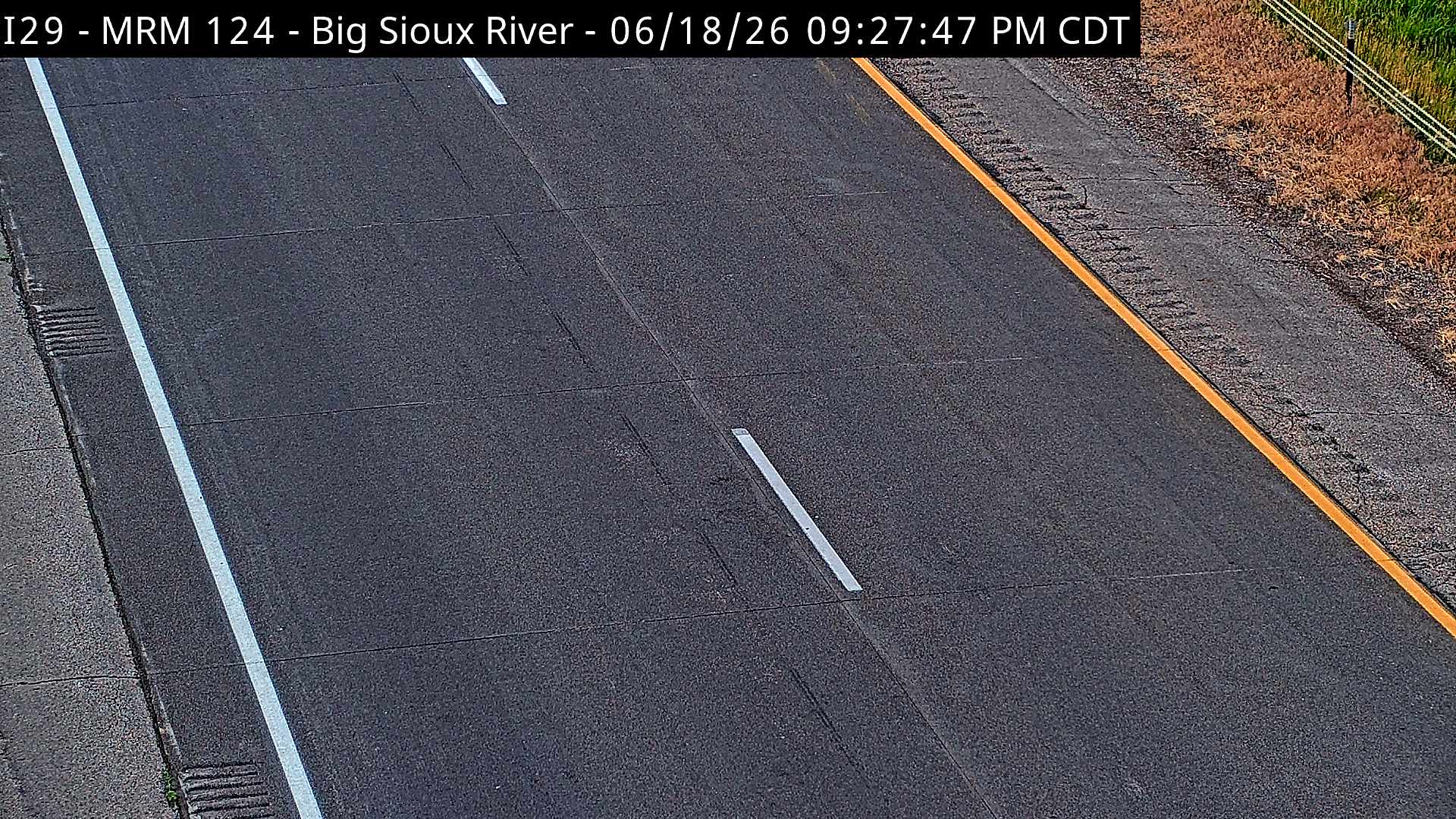 Big Sioux River — Road Surface View