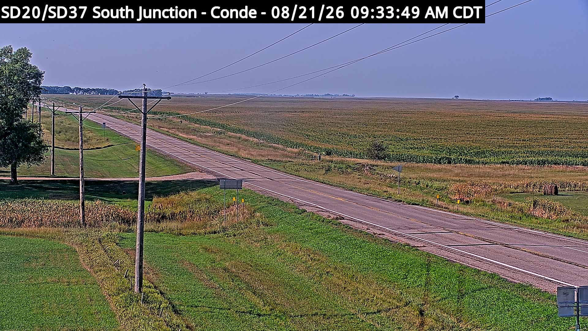 Webcam view of Conde, South Dakota on SD-20