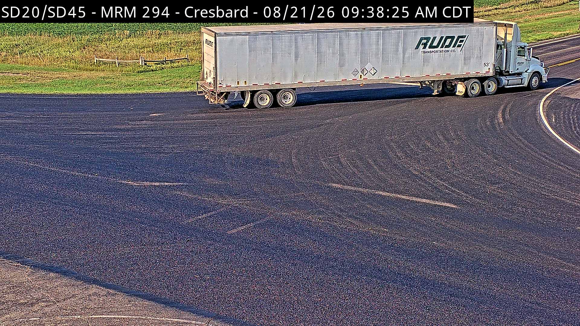 Webcam view of Cresbard, South Dakota on SD-20