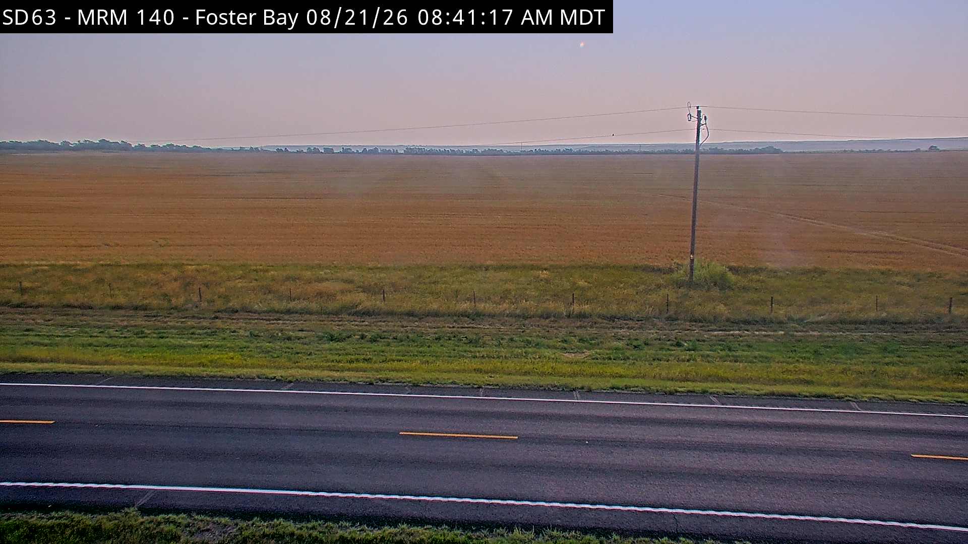 Webcam view of Foster Bay, South Dakota on SD-63