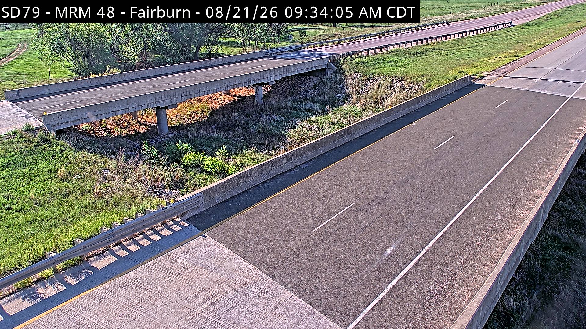 Webcam view of Fairburn, South Dakota on SD-79