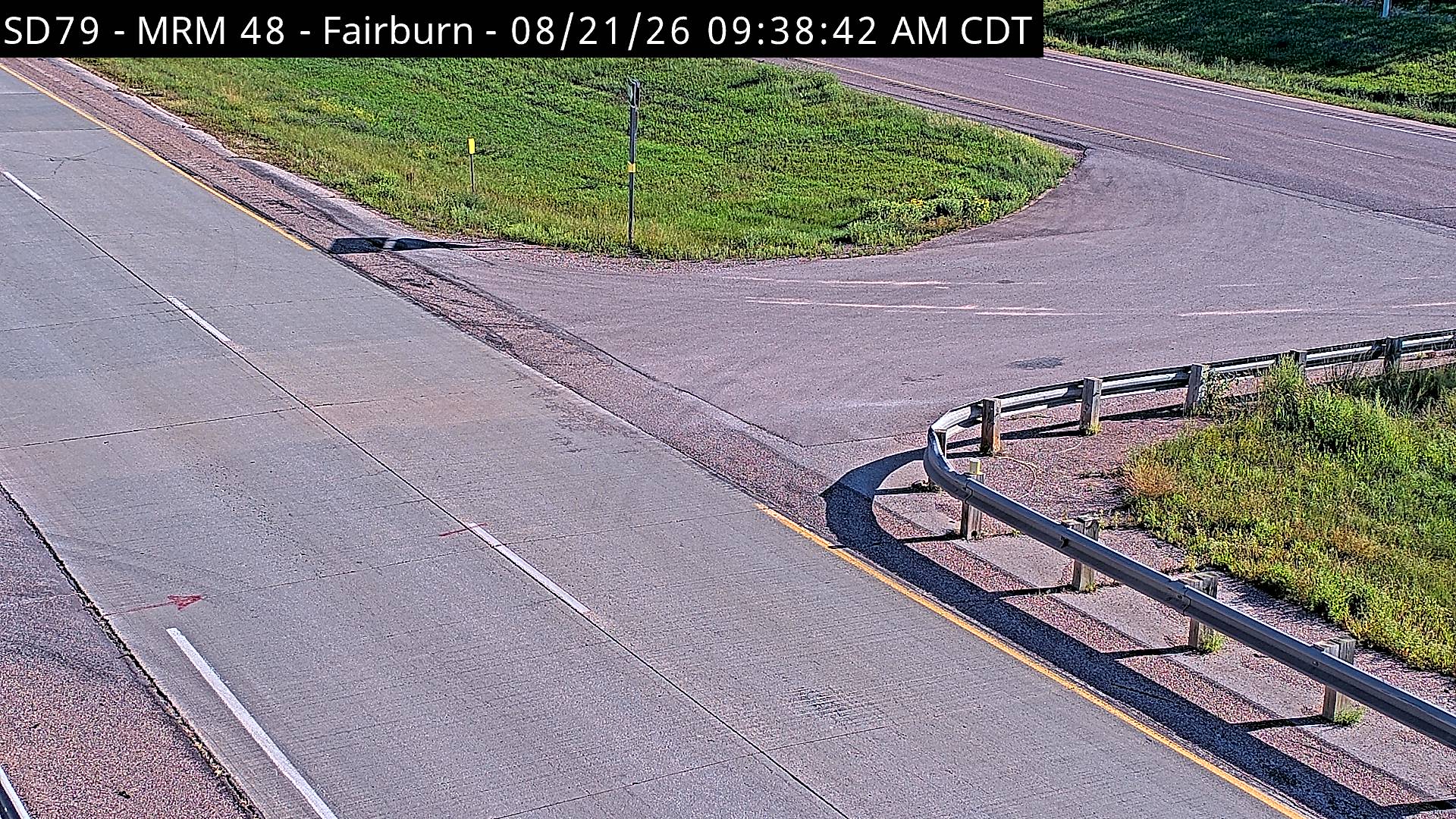 Webcam view of Fairburn, South Dakota on SD-79