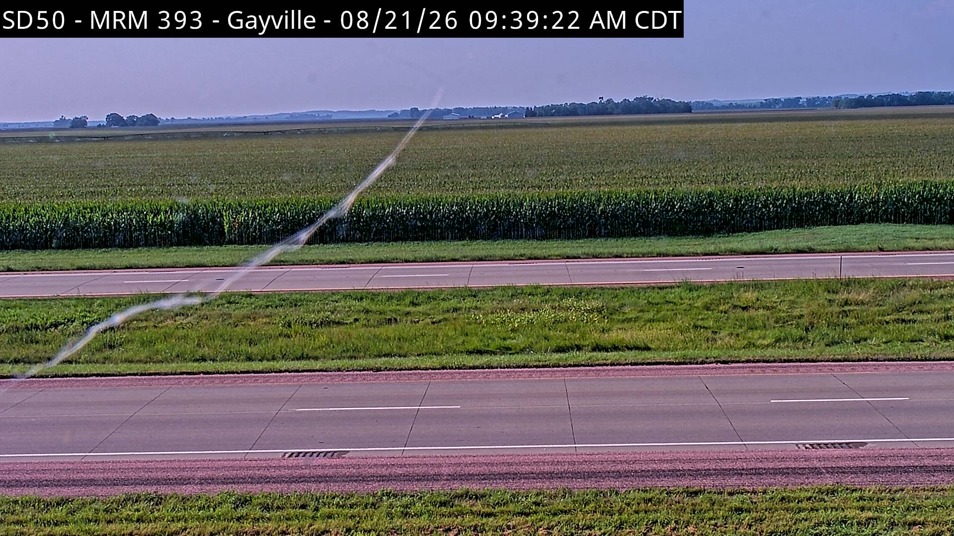 Webcam view of Gayville, South Dakota on SD-50
