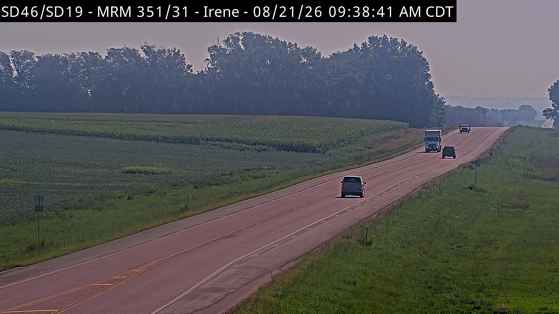 Webcam view of Irene, South Dakota on SD-46