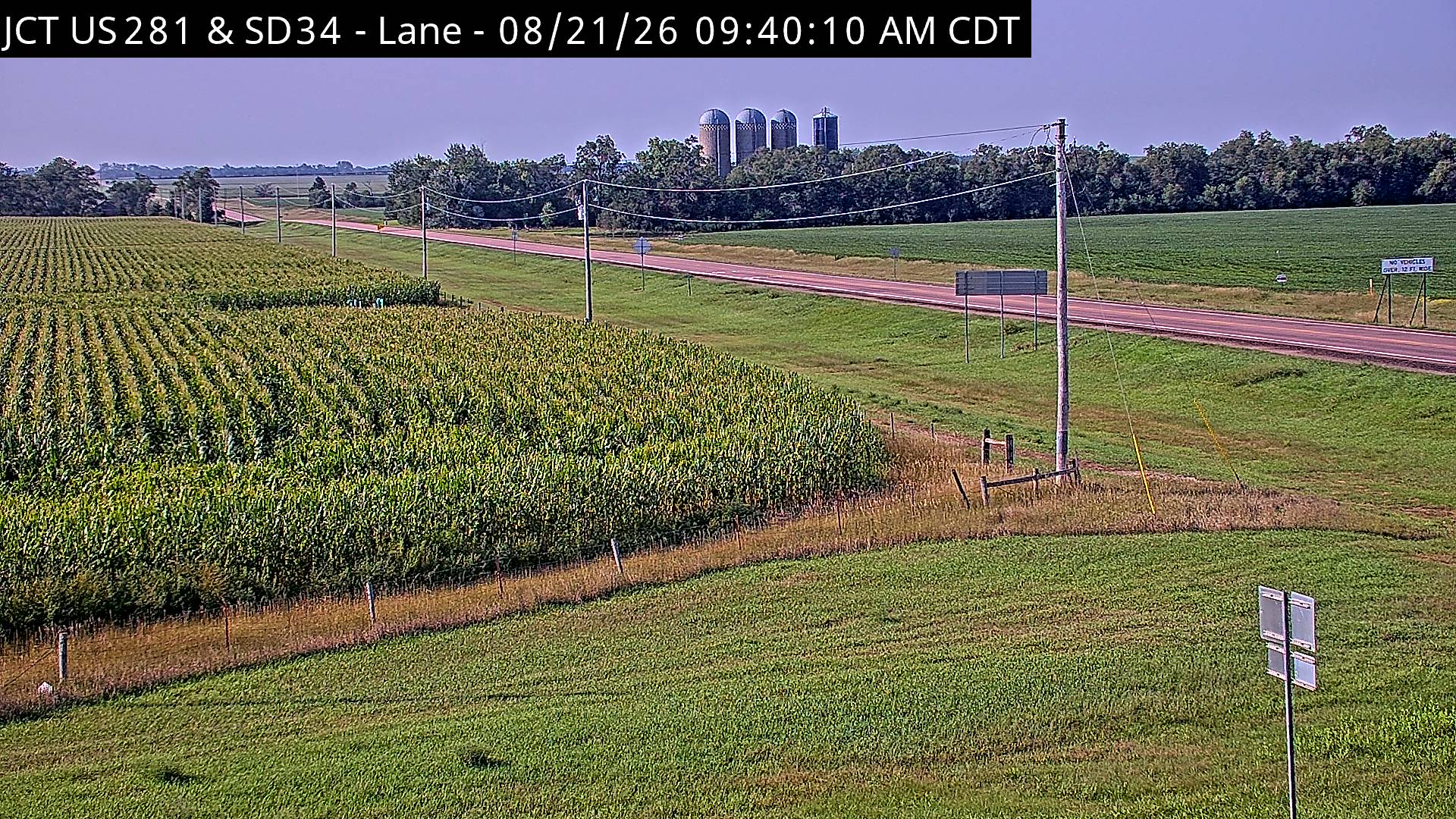 Webcam view of Lane, South Dakota on SD-34