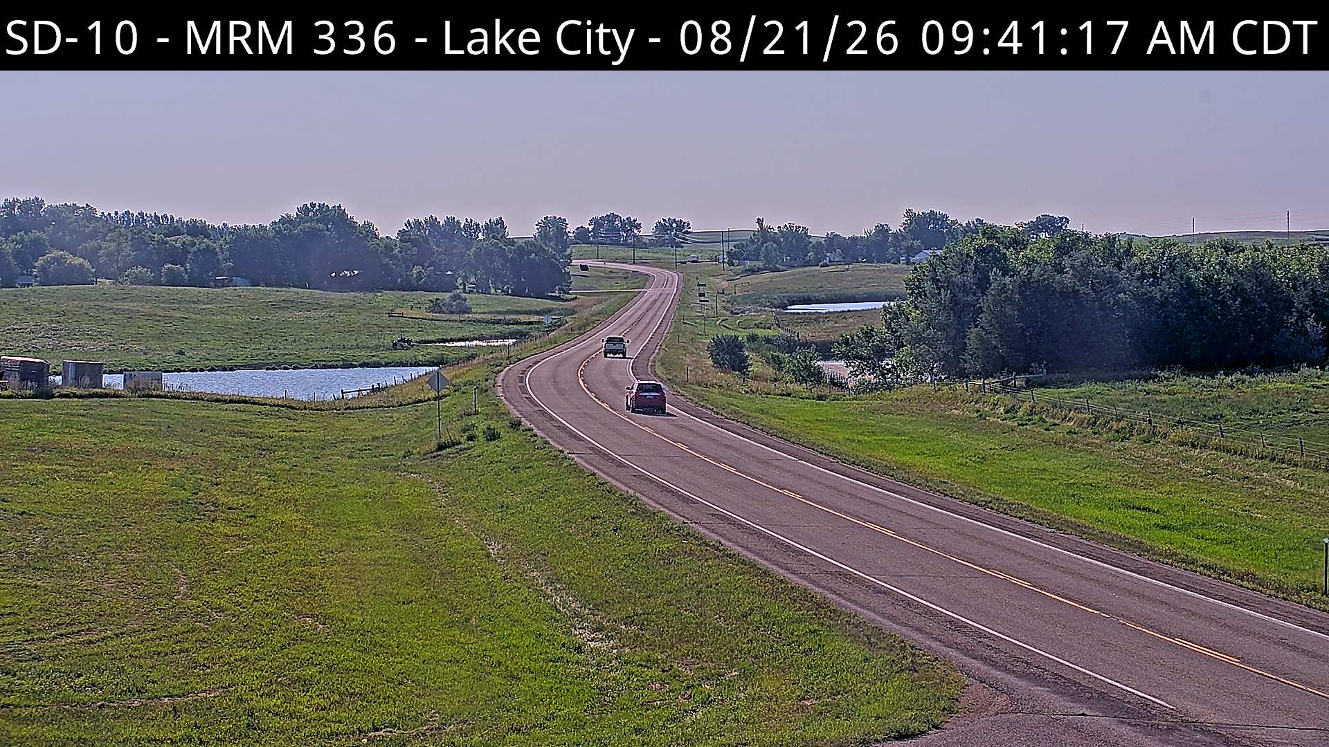 Webcam view of Lake City, South Dakota on SD-10