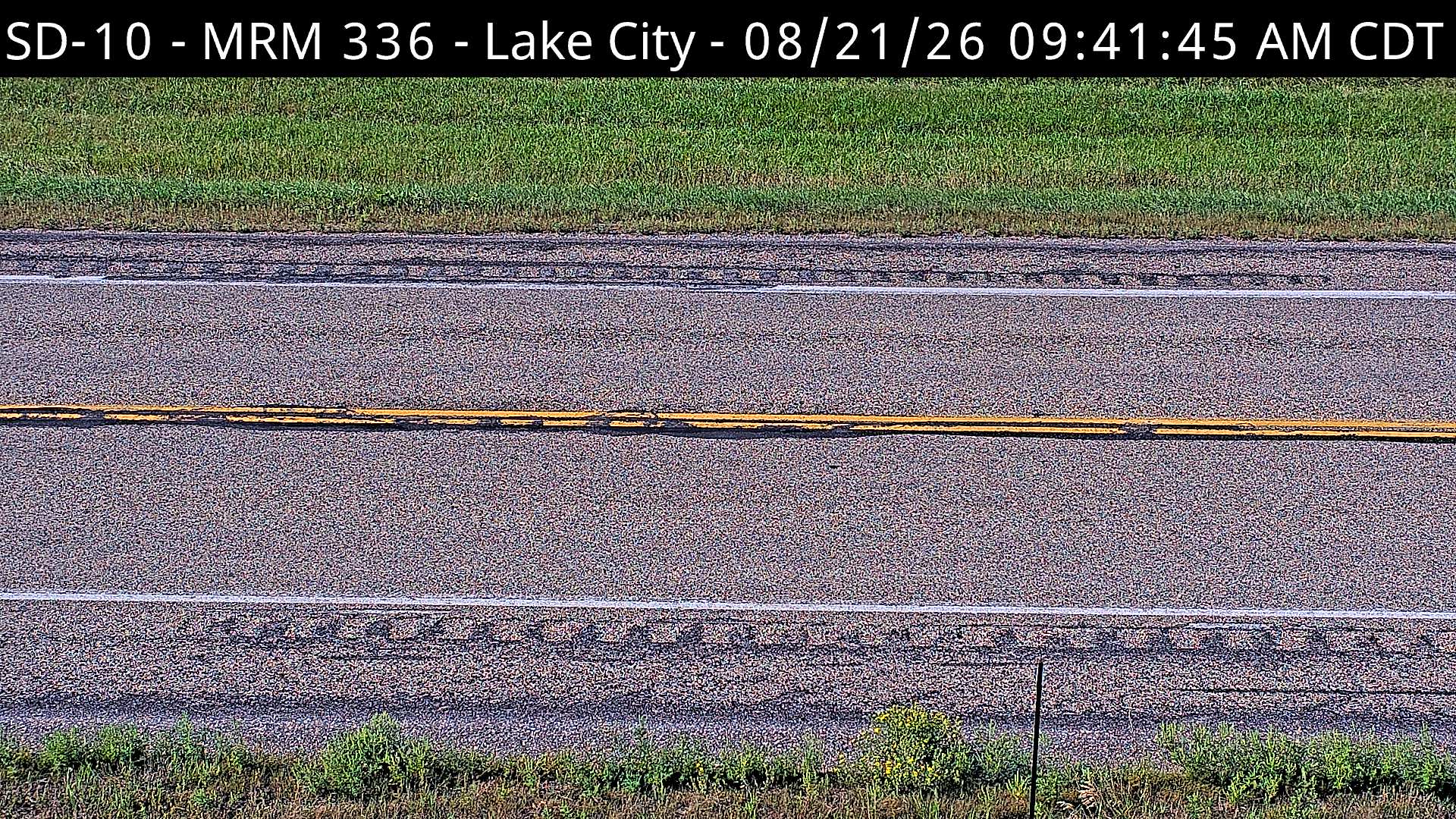 Webcam view of Lake City, South Dakota on SD-10