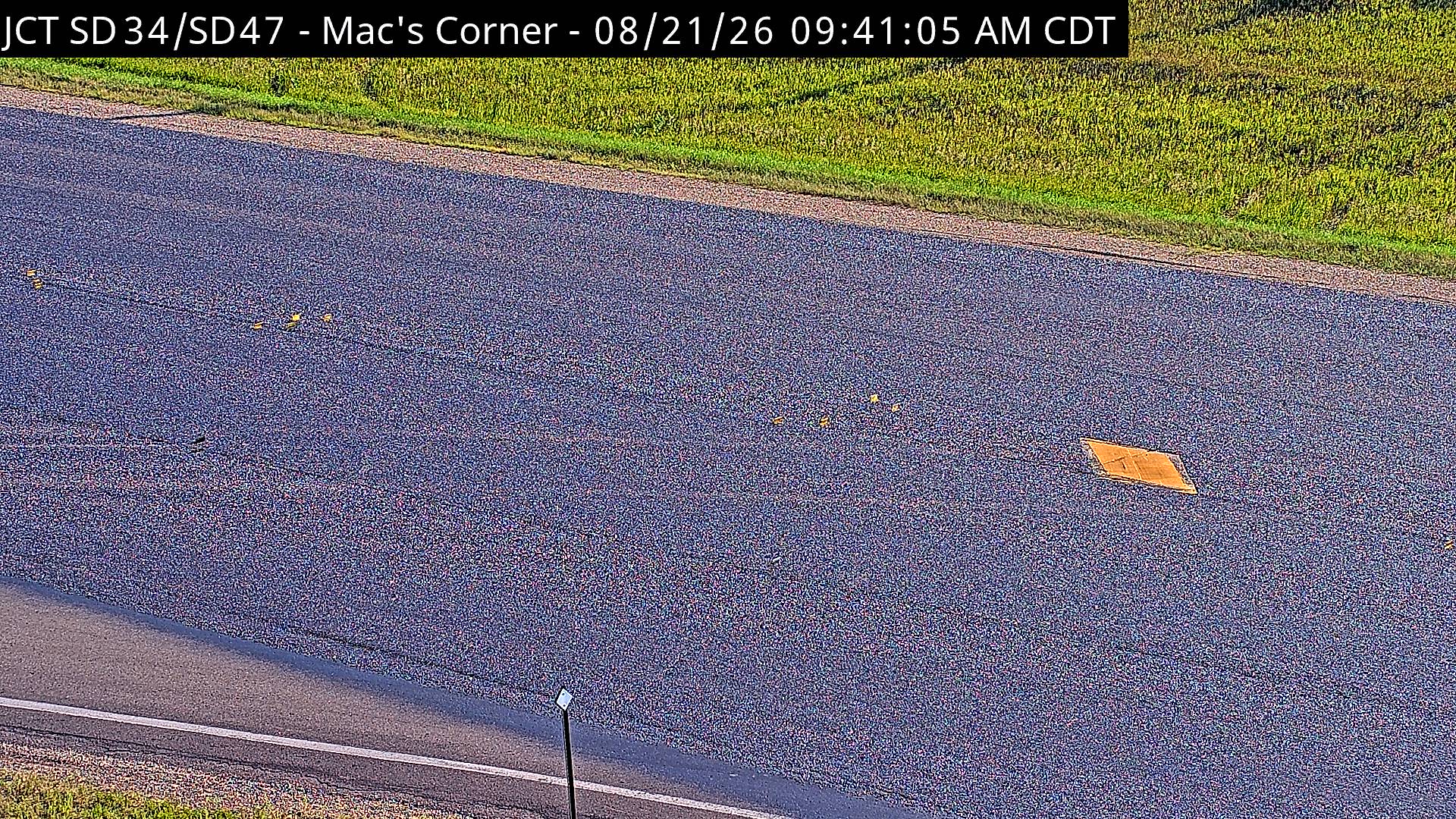 Webcam view of Mac's Corner, South Dakota on SD-34