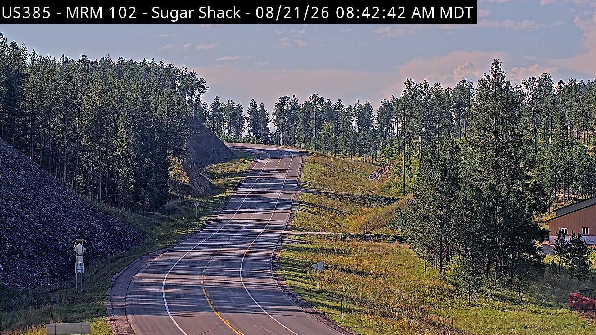 Webcam view of Sugar Shack, South Dakota on US-385