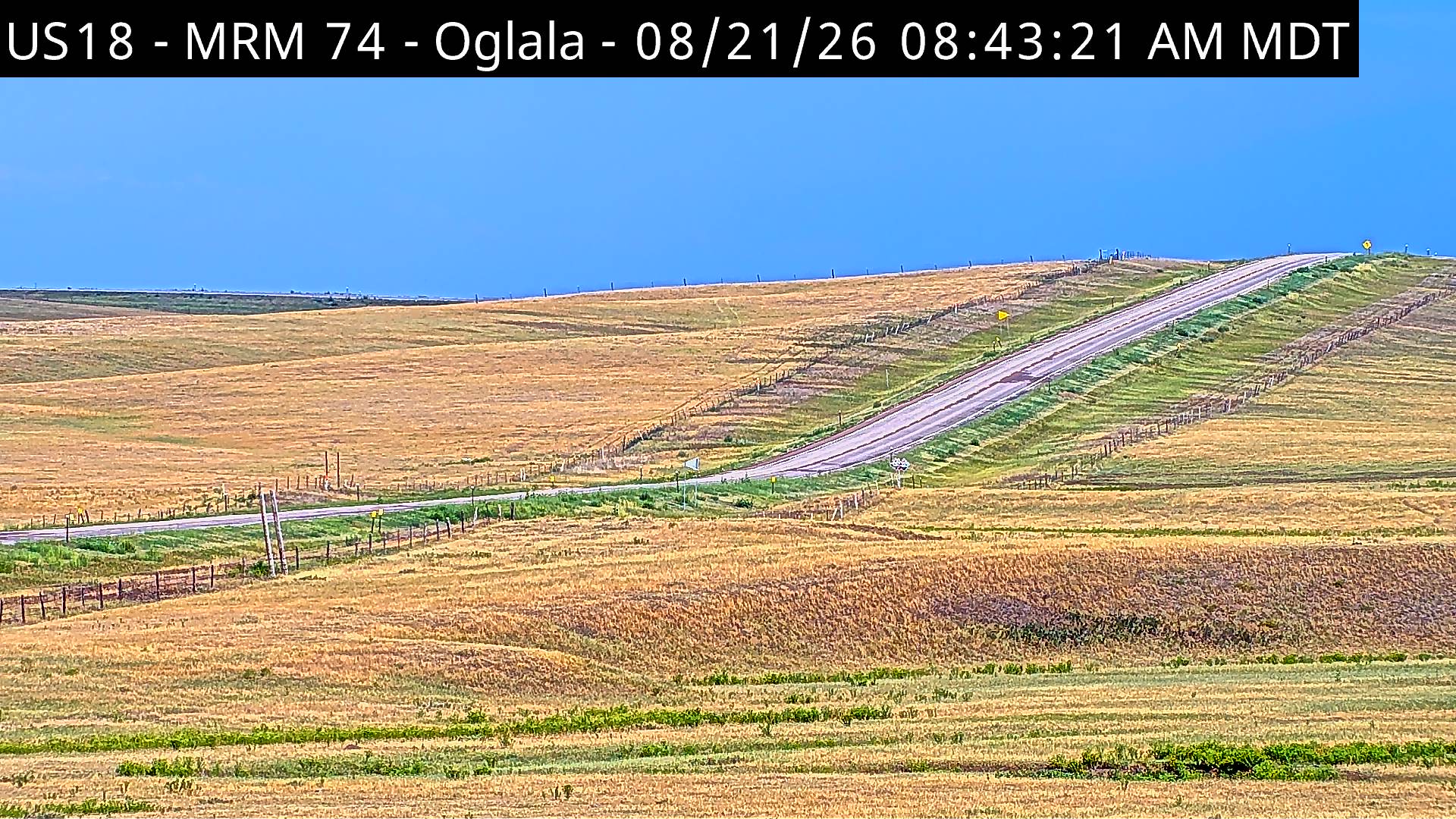 Webcam view of Oglala, South Dakota on US-18