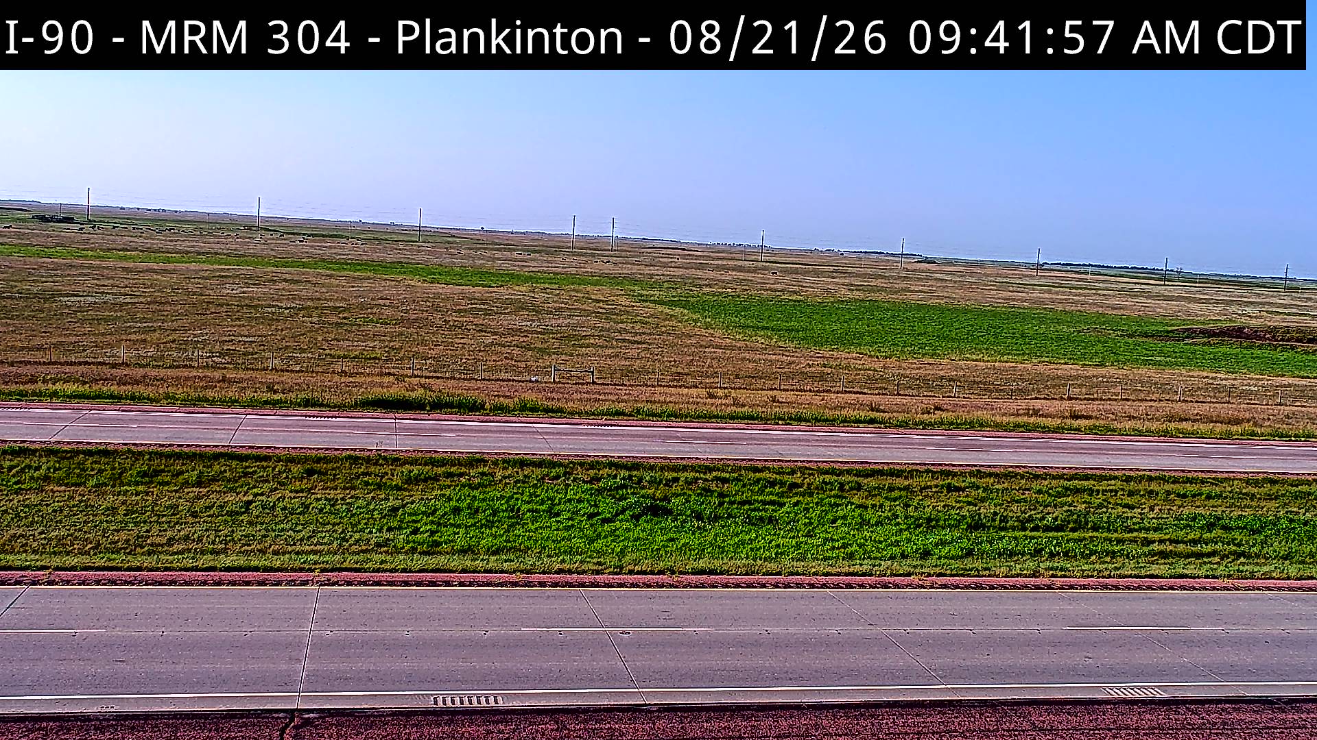 Webcam views of I-90 Near Plankinton, South Dakota