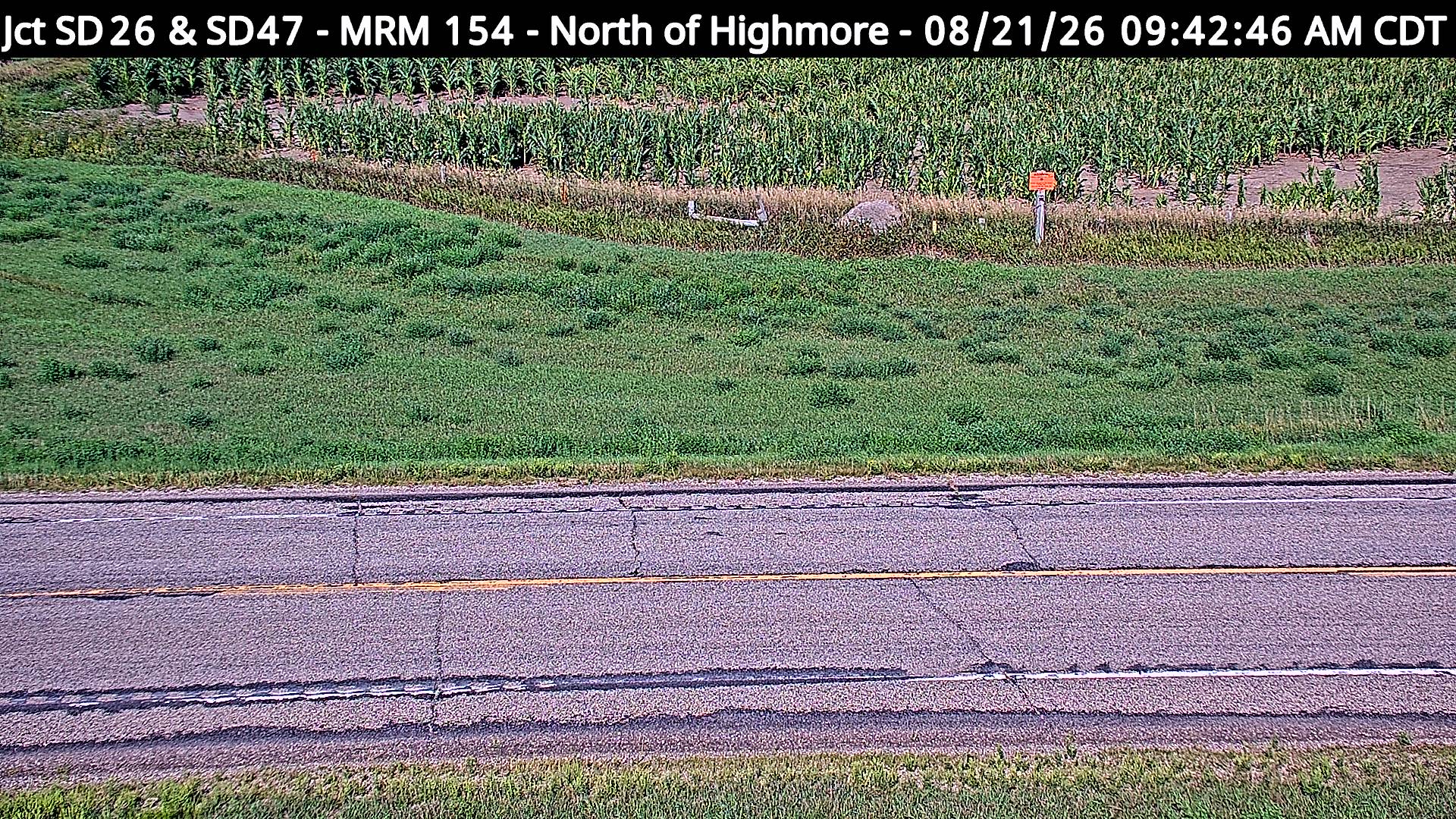 Webcam view of Highmore, South Dakota on SD-26