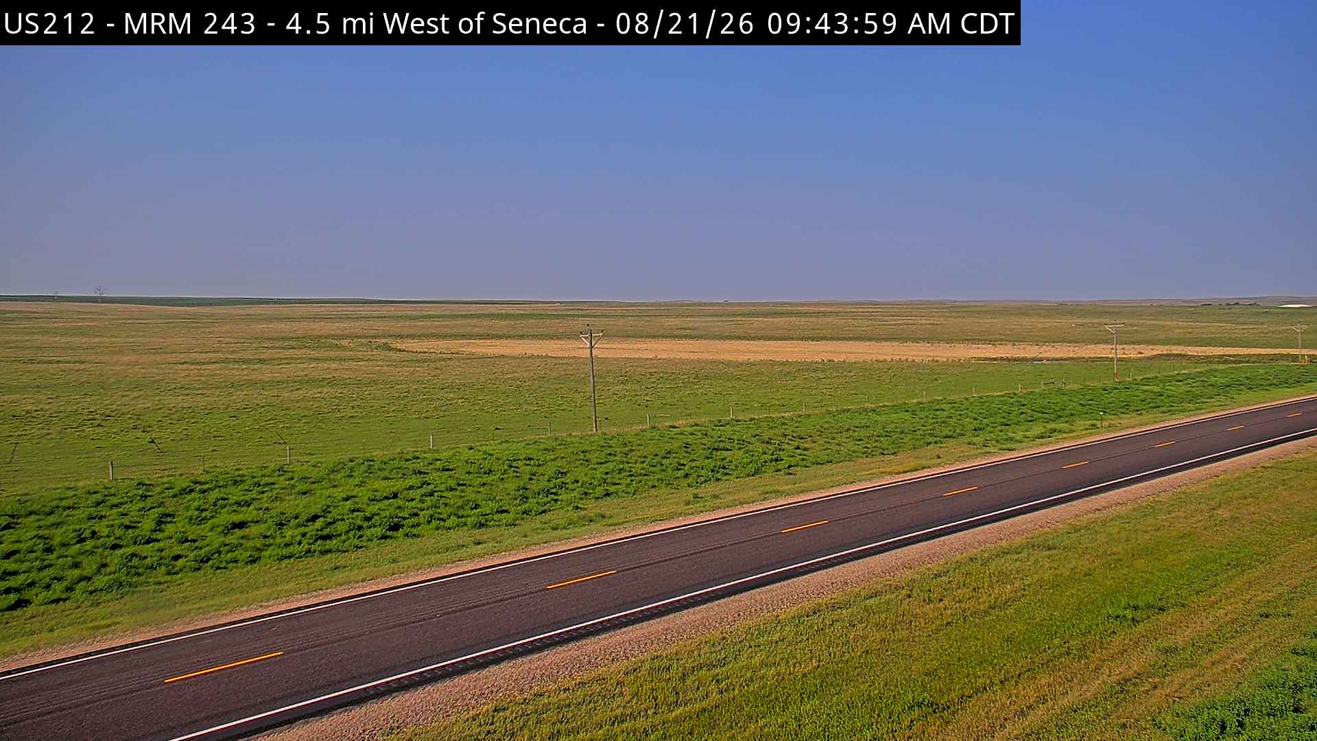 Webcam view of Seneca, South Dakota on US-18