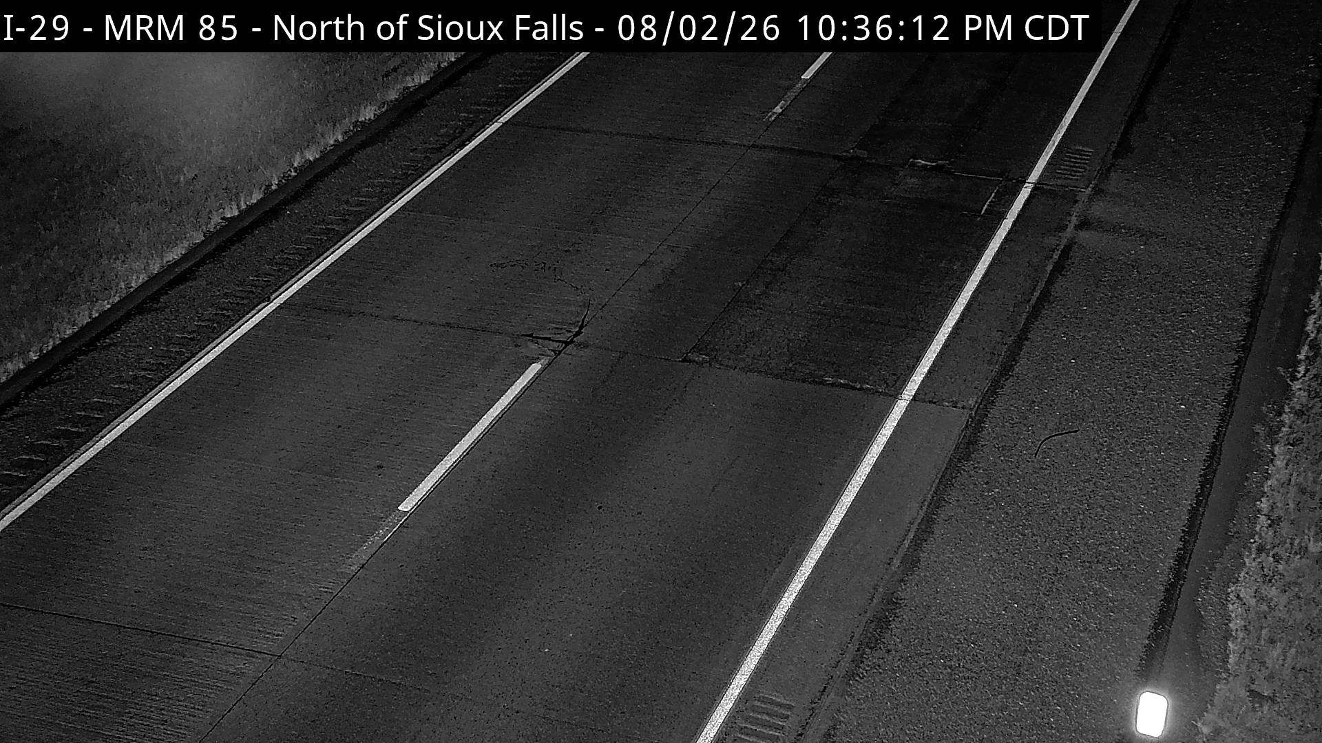 Sioux Falls North — Road Surface View