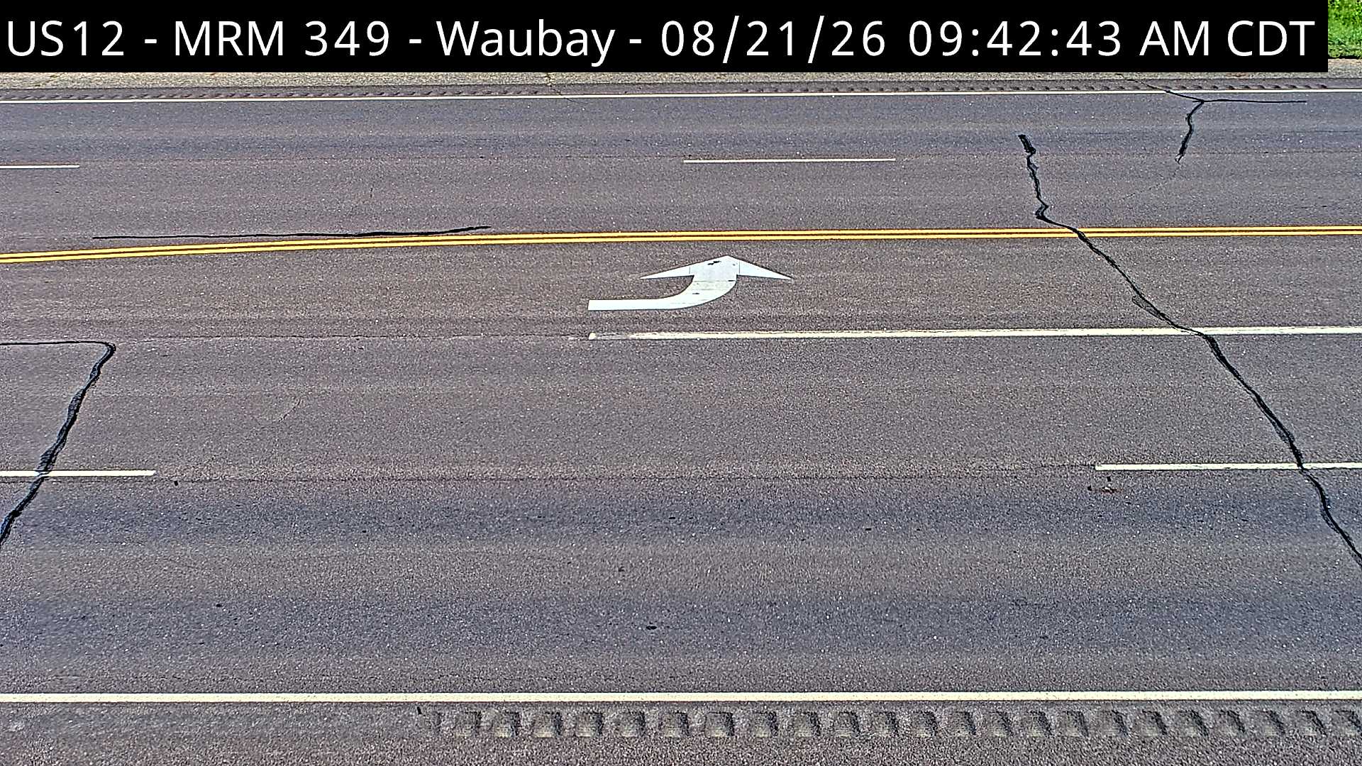 Webcam view of US-12 near Waubay, South Dakota