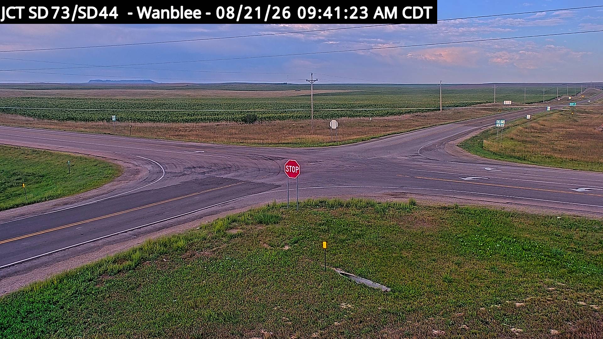 Webcam view of Wanblee, South Dakota on SD-44