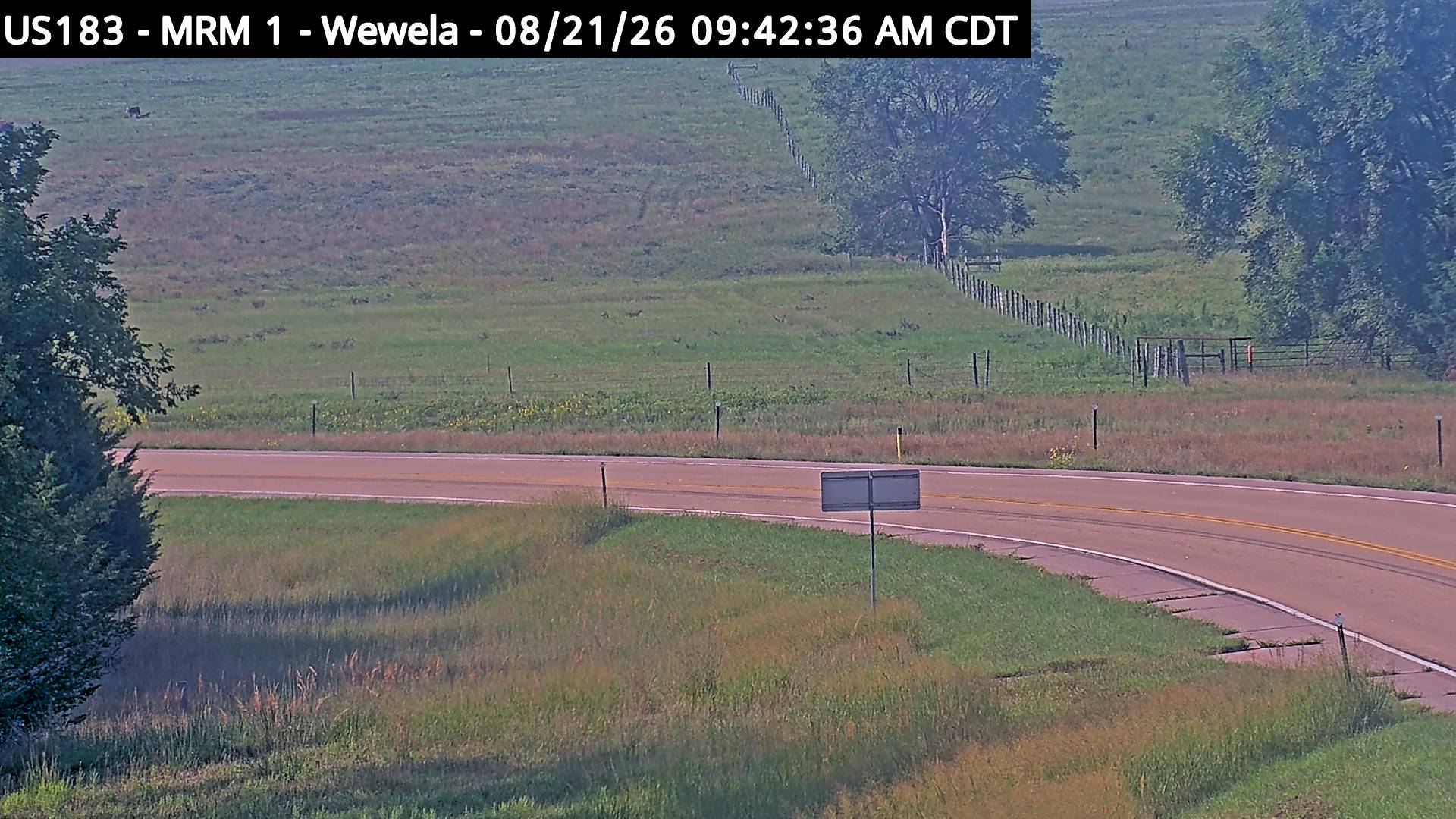 Webcam view of Wewela, South Dakota on US-18