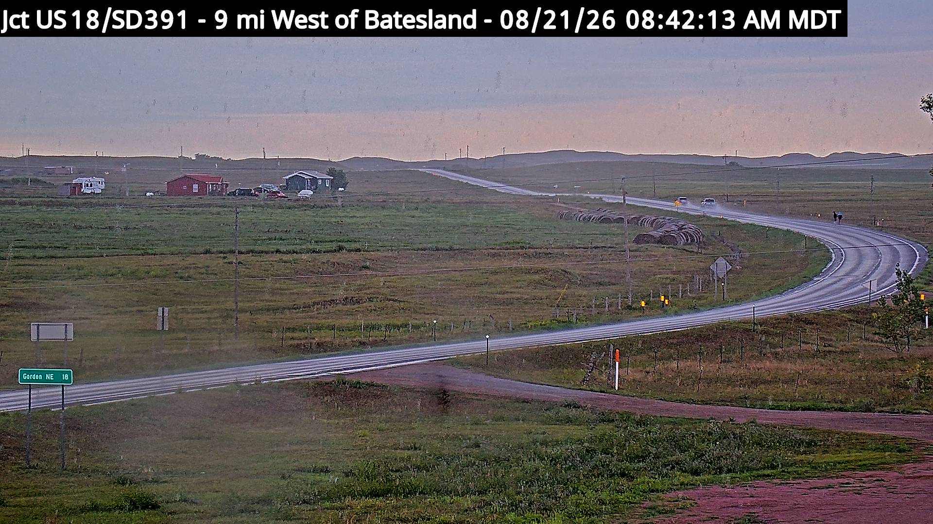 Webcam view of Batesland, South Dakota on US-18