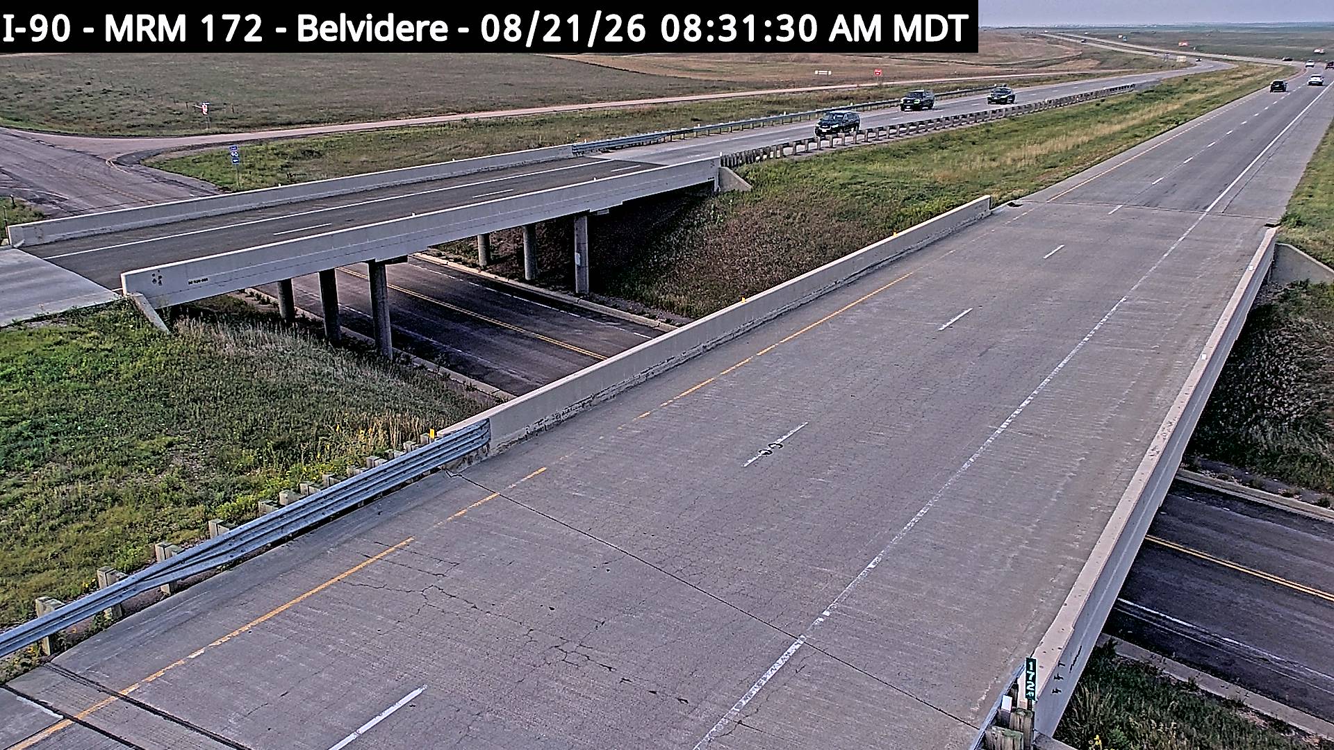 Webcam Views of I-90 Near Belvidere, South Dakota
