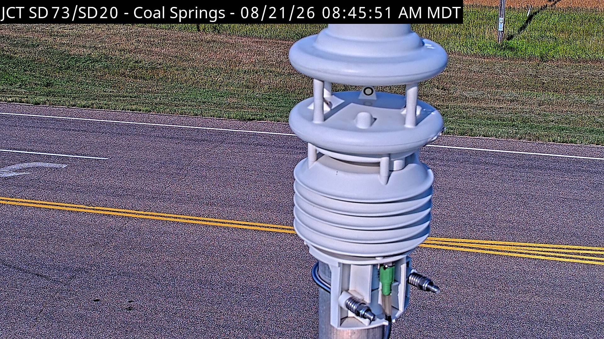 Webcam view of Coal Springs, South Dakota on SD-20