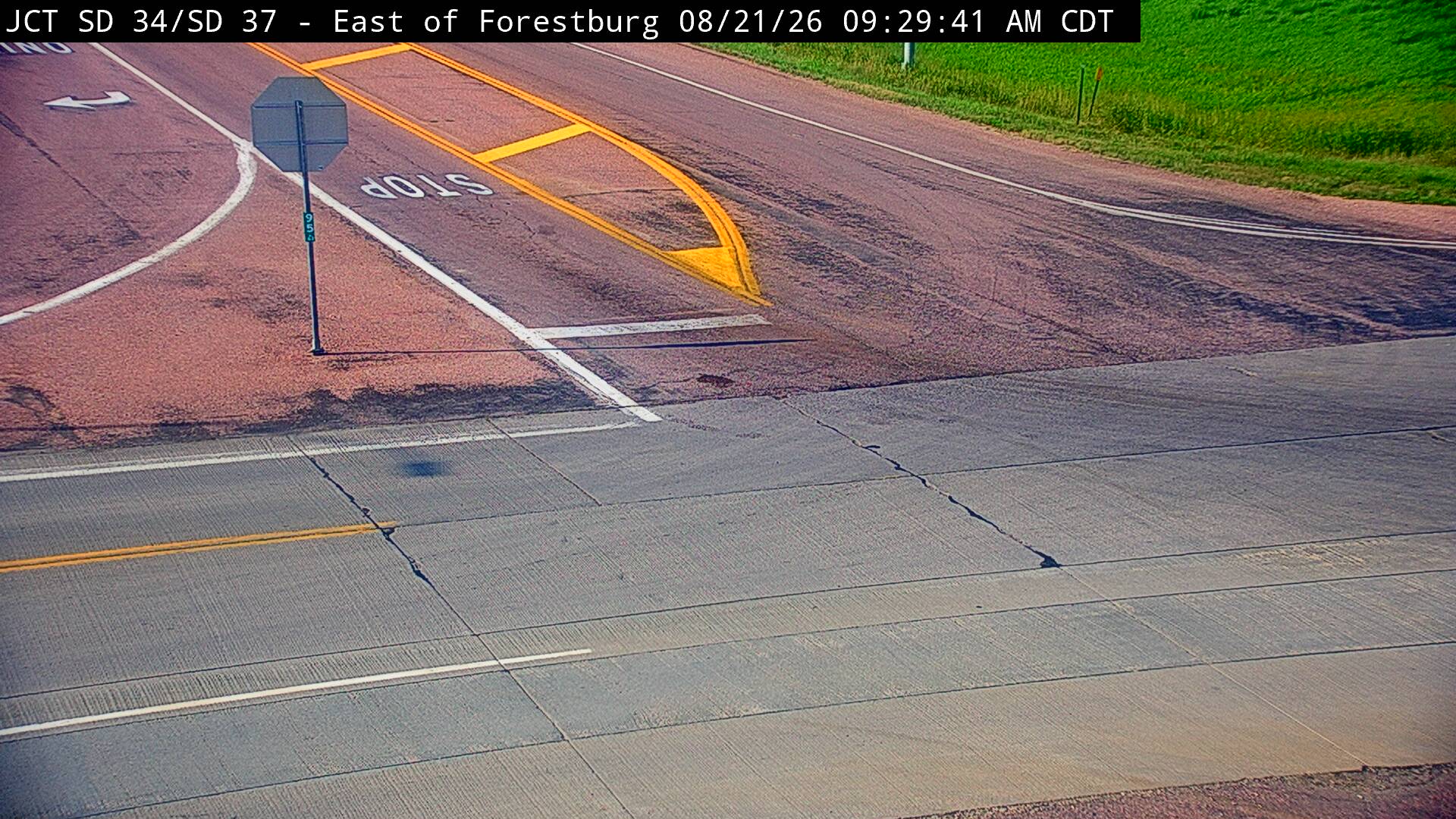 Webcam view of Forestburg, South Dakota on SD-34