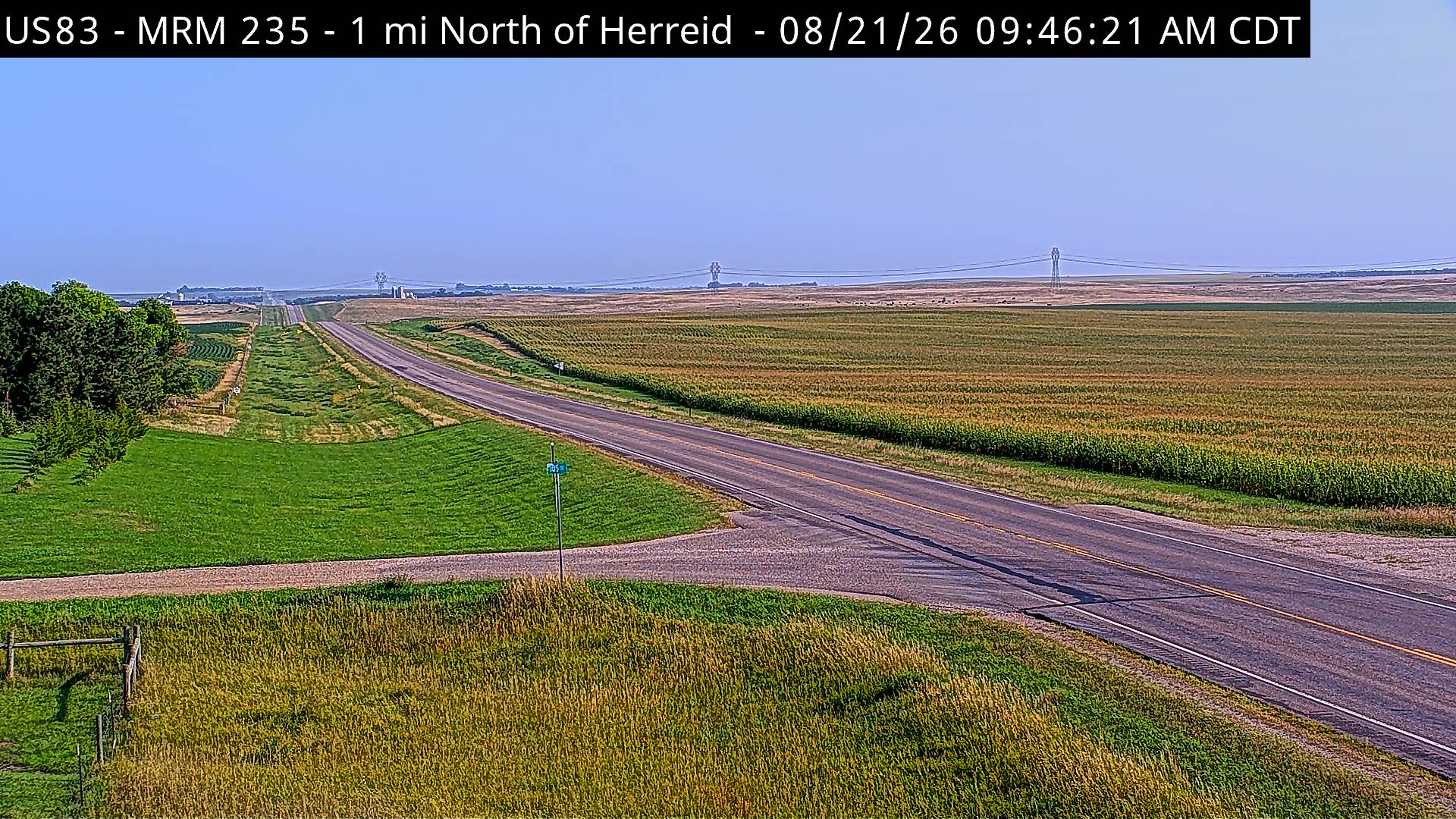 Webcam view of Herreid, South Dakota on US-18