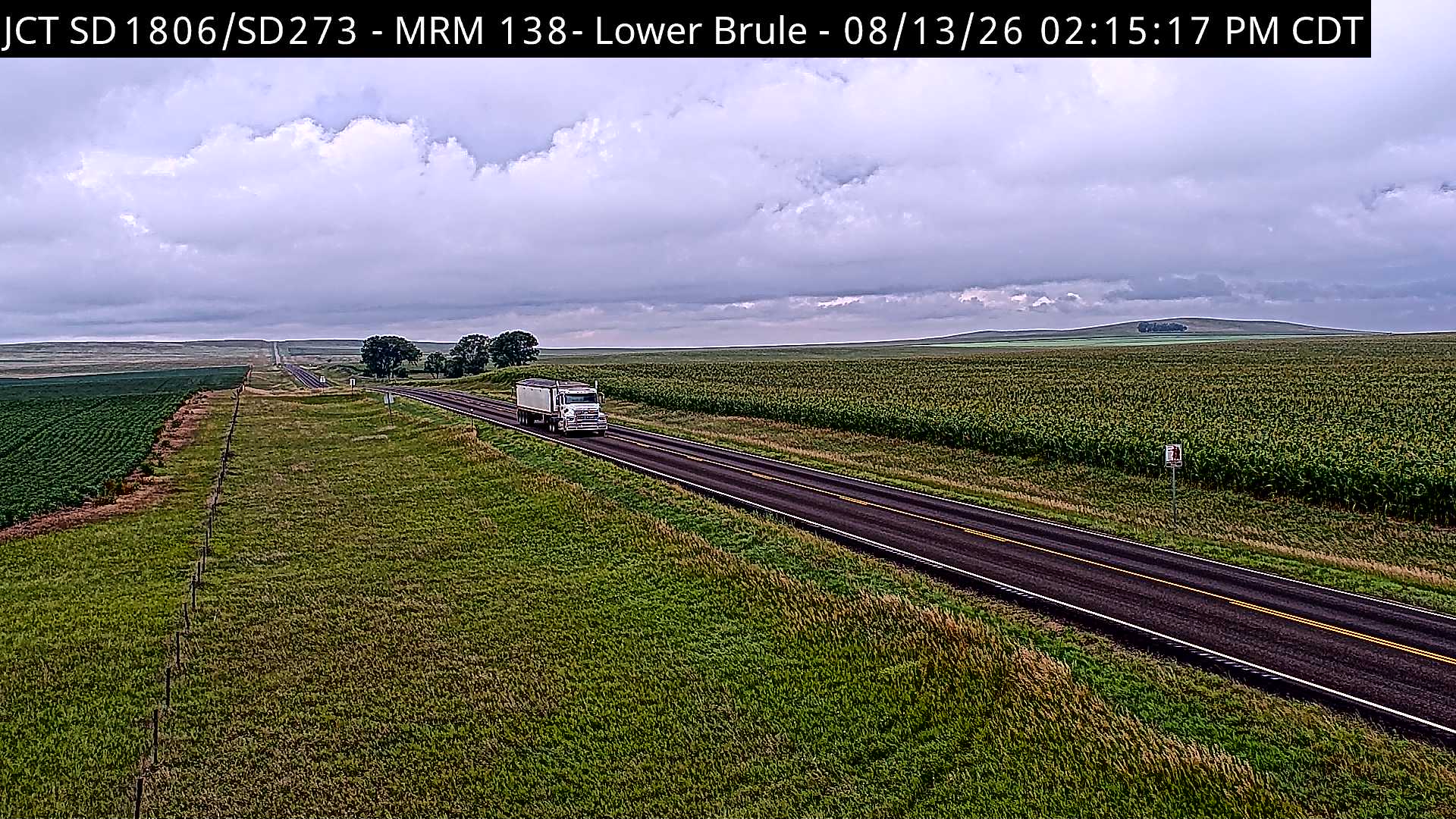 Webcam view of Lower Brule, South Dakota on SD-1806