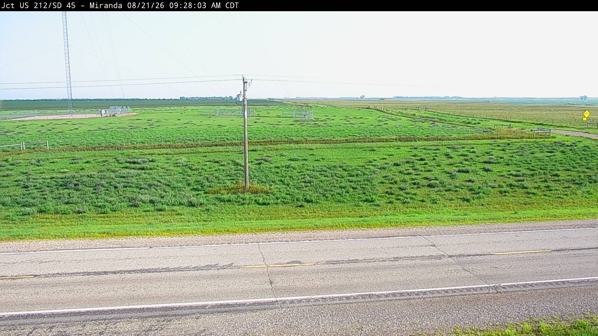 Webcam view of Miranda, South Dakota on US-18