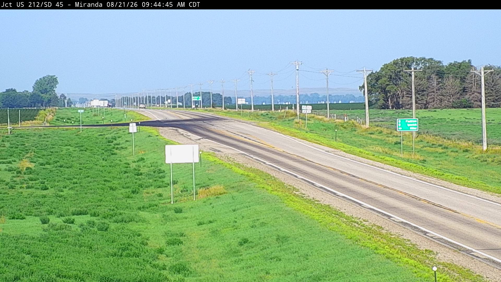 Webcam view of Miranda, South Dakota on US-18