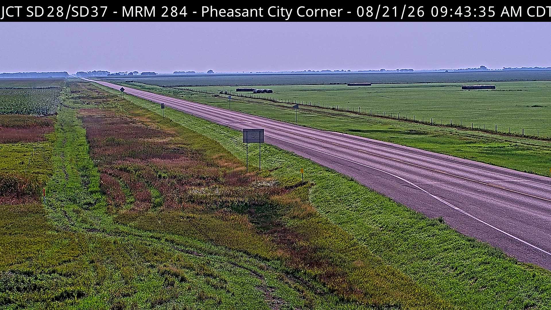 Webcam view of Pheasant City, South Dakota on SD-28