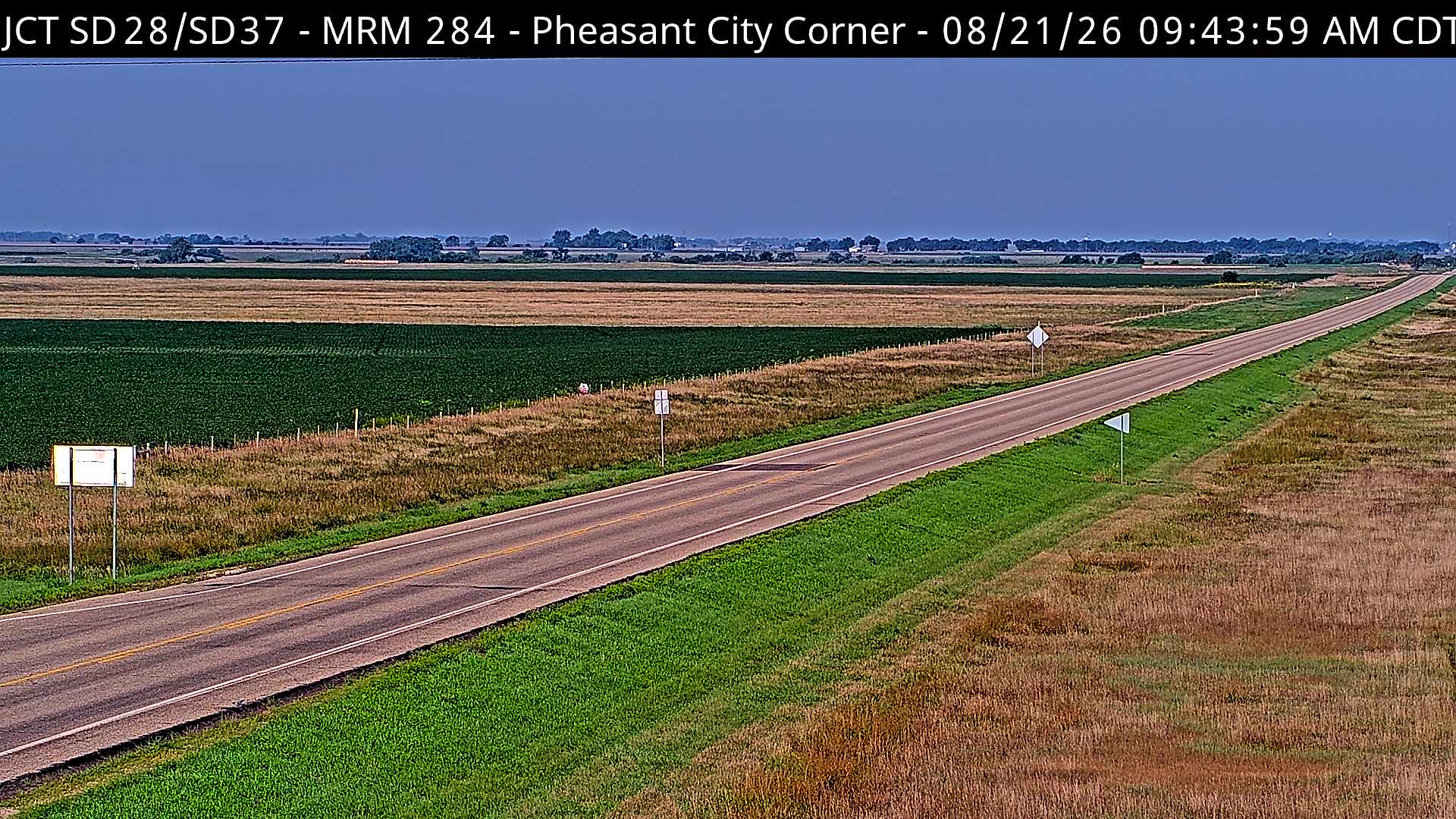 Webcam view of Pheasant City, South Dakota on SD-28